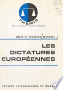 Les dictatures européennes