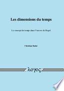 Les dimensions du temps