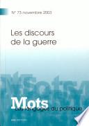 Les discours de la guerre