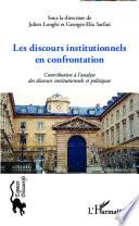 Les discours institutionnels en confrontations