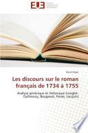 Les discours sur le roman français de 1734 à 1755