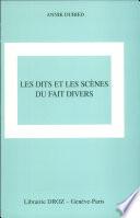 Les dits et les scènes du fait divers