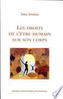 Les droits de l'être humain sur son corps