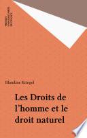 Les Droits de l'homme et le droit naturel