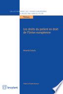 Les droits du patient en droit de l'Union européenne