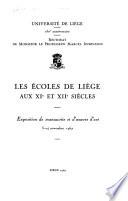 Les écoles de Liège aux XIe et XIIe siècles