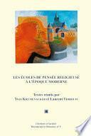 Les écoles de pensée religieuse à l’époque moderne