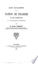 Les Écoliers de la nation de Picardie et de Champagne à l'Université d'Orléans