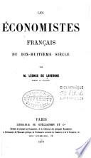 Les économistes français du dix-huitième siècle