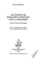 Les écrits de Benjamin Constant sur la religion