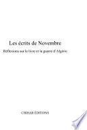 Les écrits de novembre