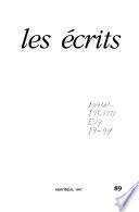 Les écrits
