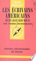 Les écrivains américains d'aujourd'hui