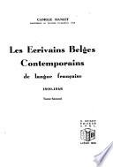 Les écrivains belges contemporains de langue français, 1800-1946