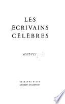 Les ecrivains célèbres