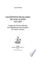 Les éditions françaises de Jane Austen, 1815-2007