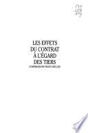 Les Effets du contrat à l'égard des tiers