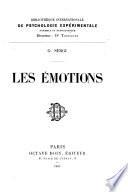 Les émotions