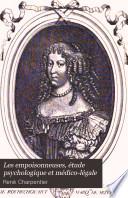 Les empoisonneuses, étude psychologique et médico-légale