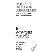 Les Énergies futures