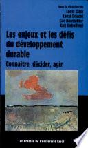 Les enjeux et les défis du développement durable
