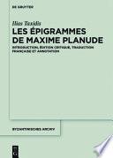 Les épigrammes de Maxime Planude