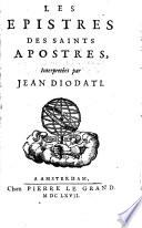 Les Epistres des saints apostres