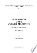Les ermites dans l'eglise Maronite