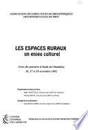 Les espaces ruraux, un enjeu culturel