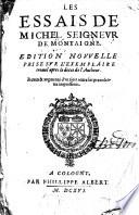 Les essais (etc.)