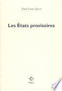 Les États provisoires