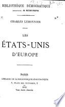 Les États-Unis d'Europe