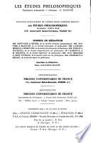 Les Études philosophiques