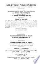 Les Etudes philosophiques