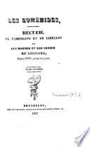 Les Euménides. Recueil de pamphlets et de libelles sur les hommes et les choses en Belgique, depuis 1830, jusqu'à ce jour