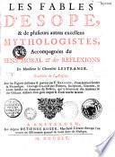 Les fables d'Esope et de plusieurs autres excellens mythologistes