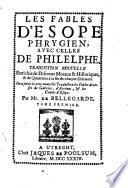 Les fables d'Esope phrygien