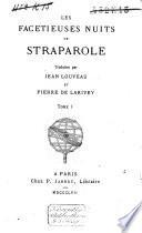 Les facétieuses nuits de Straparole