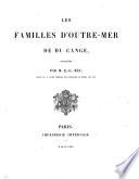 Les familles d'outre-mer de Du Cange