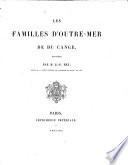 Les familles d'outre-mer