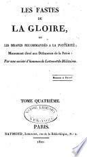 Les fastes de la gloire