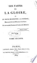 Les Fastes de la gloire ou les braves recommandés à la postérité