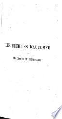 Les feuilles d'automne. Les chants du crepuscule
