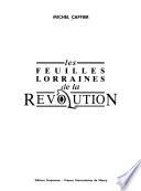 Les feuilles lorraines de la Révolution