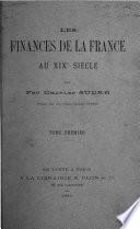 Les finances de la France au XIXe siècle