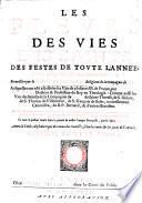 Les fleurs des vies des Saints ...