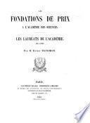 Les fondations de prix à l'Académie des Sciences