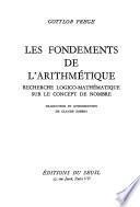 Les fondements de l'arithmétique
