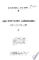 Les fontaines lumineuses