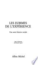 Les Formes de l'expérience